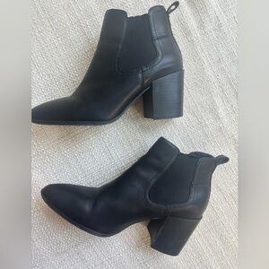 Steve Madden Black Ankle Booties